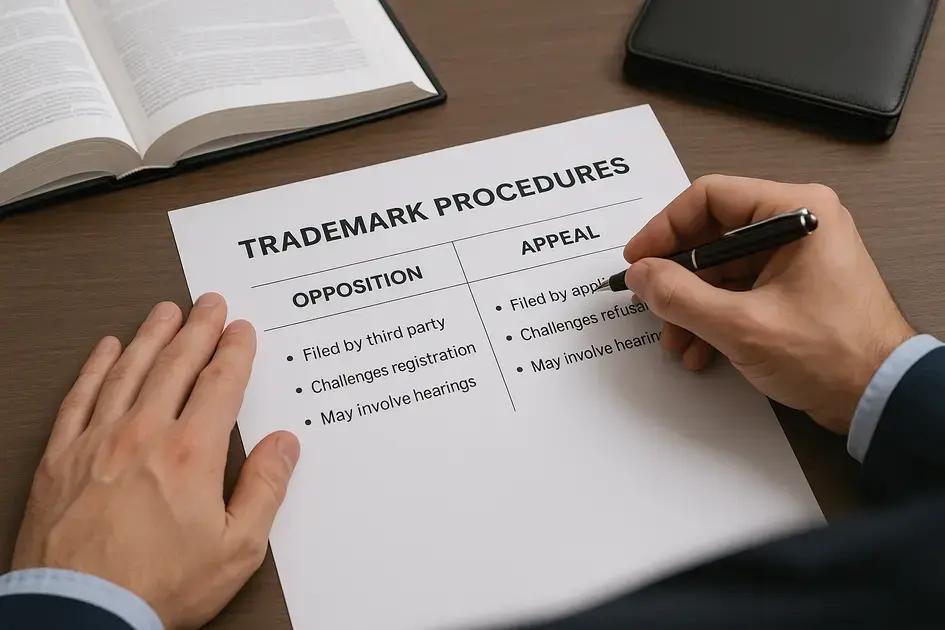 Diferença entre oposição e recurso no processo de marca